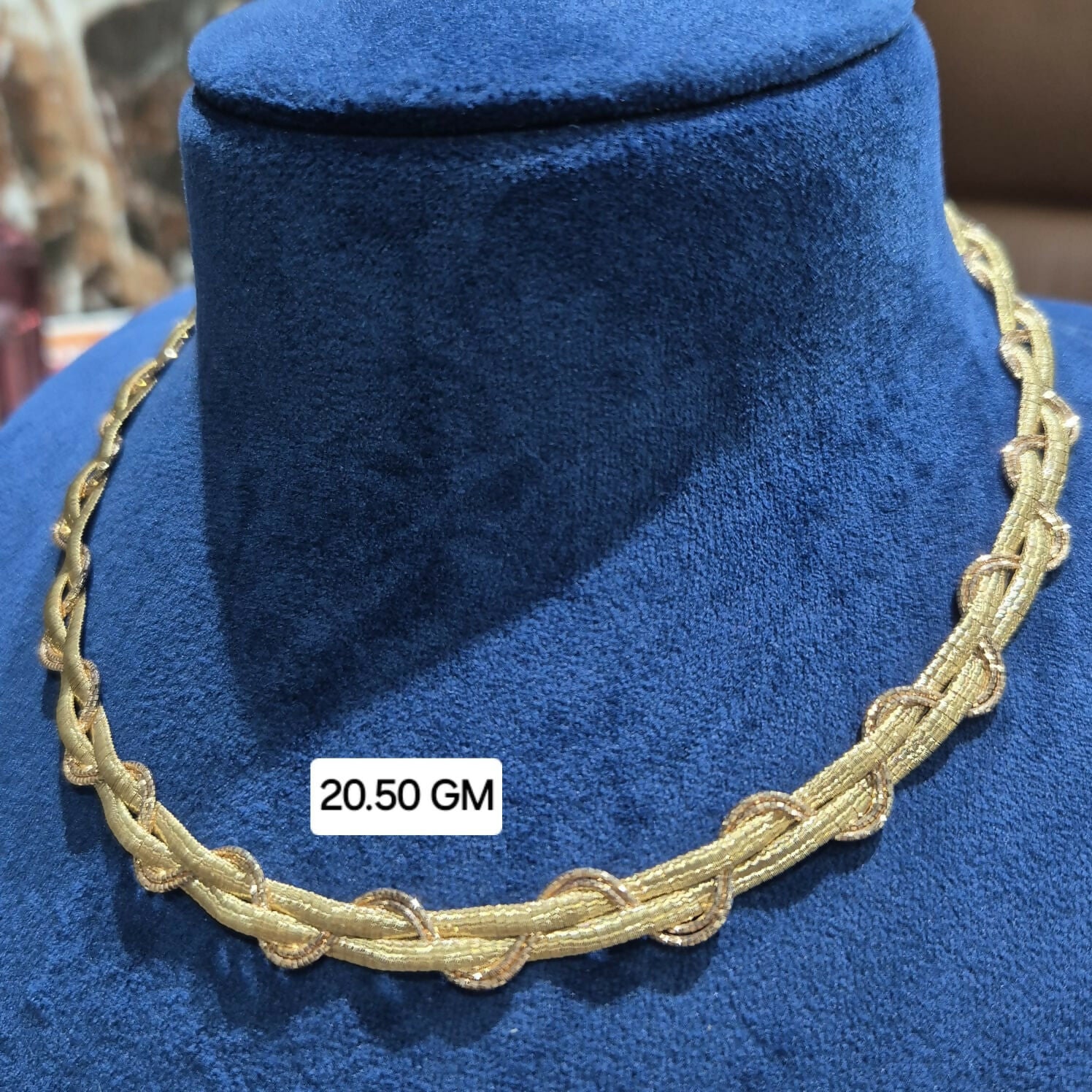 18kt Italian Necklace Sarafa Bazar India