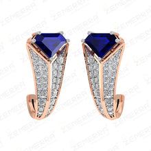 Luxurious 14KT Rose Gold Diamond Bali Fine Jewelry Sarafa Bazar India