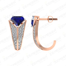 Luxurious 14KT Rose Gold Diamond Bali Fine Jewelry Sarafa Bazar India