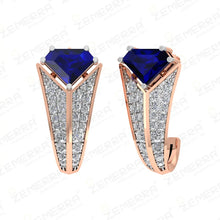 Luxurious 14KT Rose Gold Diamond Bali Fine Jewelry Sarafa Bazar India