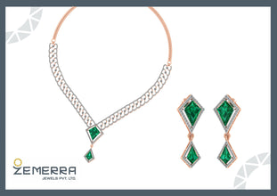 Luxury 14K Gold Diamond Necklaces – Limited Sarafa Bazar India
