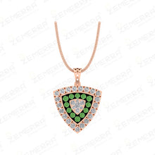 Luxury 14K Gold Pendant Set for Women Sarafa Bazar India