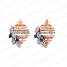 Luxury 14K Rose Gold Diamond Pendant Set-New Design Sarafa Bazar India