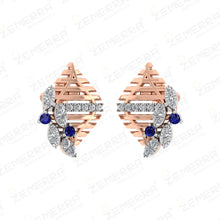 Luxury 14K Rose Gold Diamond Pendant Set-New Design Sarafa Bazar India