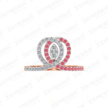 Luxury 14K Rose Gold Diamond Rings India Sarafa Bazar India