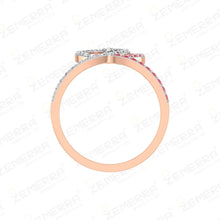 Luxury 14K Rose Gold Diamond Rings India Sarafa Bazar India