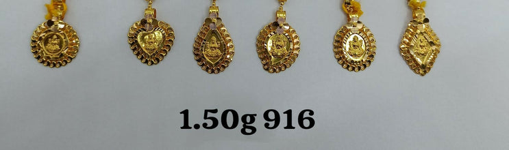 22kt God Pendants Sarafa Bazar India