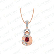 14K Real Gold & Nutural Diamond Pendant Sets Sarafa Bazar India