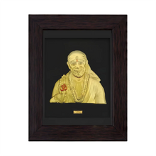 Gold Frame 1gm - Sai Baba (22K) Sarafa Bazar India