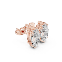 Marquise Cut lab Grown Diamond 9KT Rose Gold Women's Ring Sarafa Bazar India