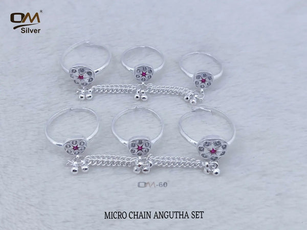 Micro Chain Angutha Set – HM Sarafa Bazar India Pvt Ltd
