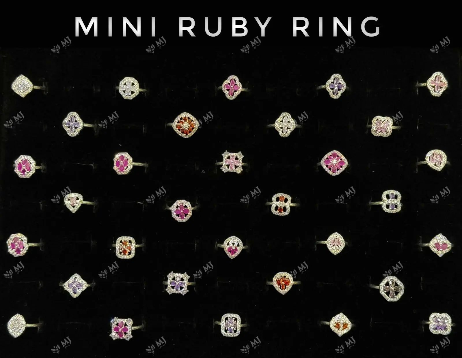 Mini Ruby Ring Sarafa Bazar India