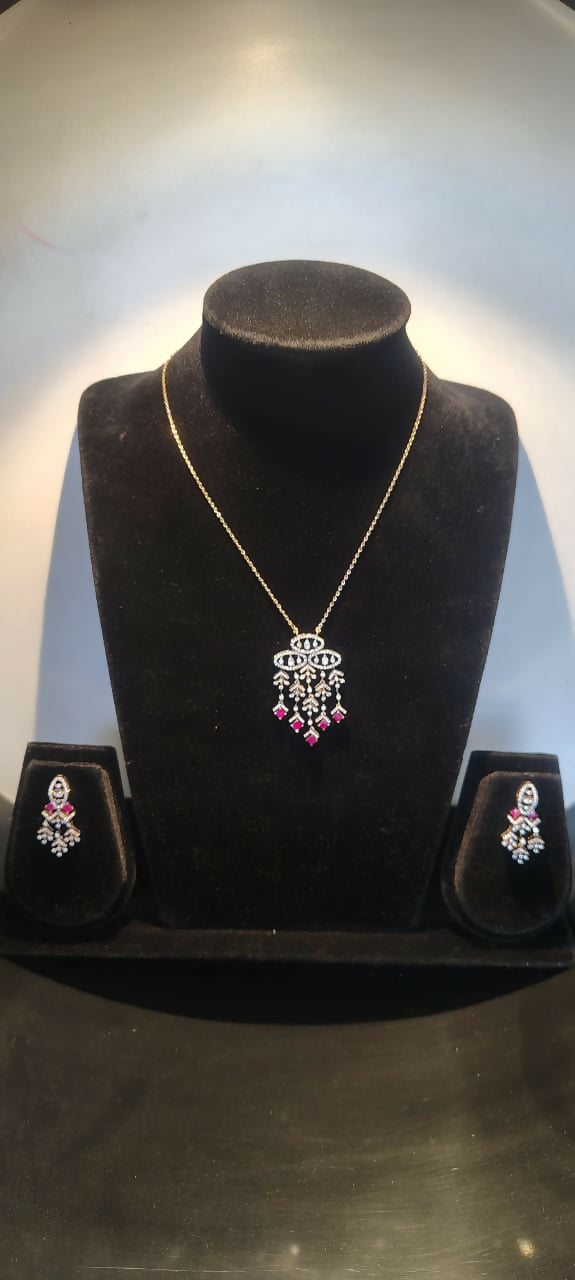 Diamond Chain Set Sarafa Bazar India