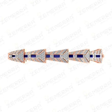 Modern 14K Rose Gold Diamond Bangle Bracelets Sarafa Bazar India