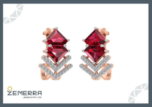 Modern 14KT Rose Gold Diamond Bali