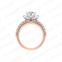 Most Loved 14K Gold Multi Row Pavé Diamond Ring Sarafa Bazar India