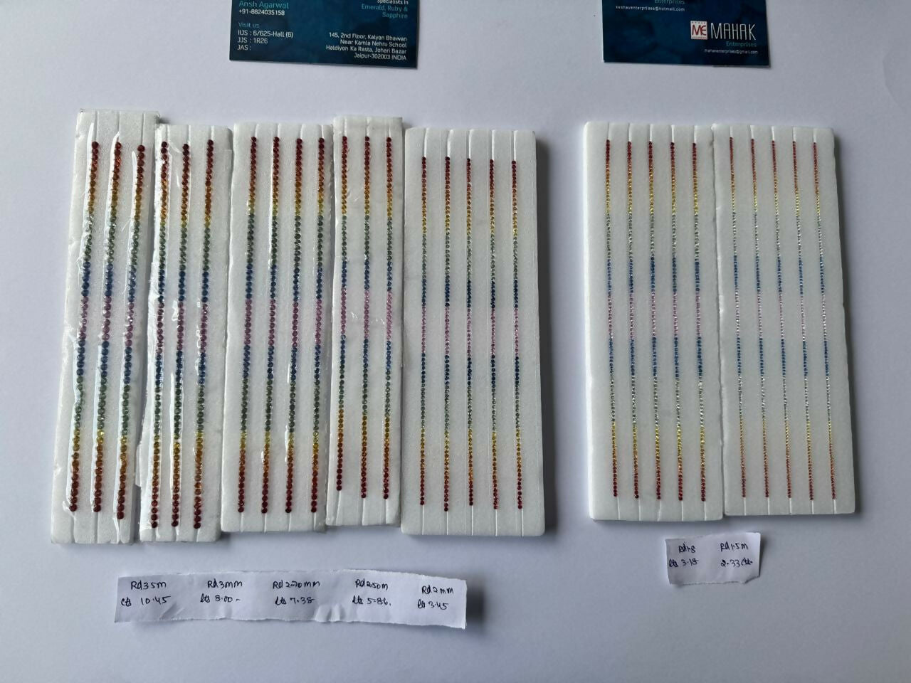 Multy Colour Natural Sapphire Heated Strip Sarafa Bazar India