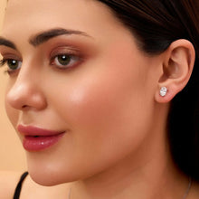 Lab Grown Diamond Oval Stud Earrings Sarafa Bazar India