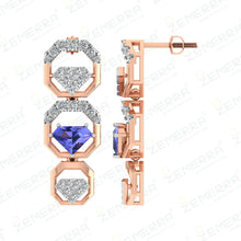 14K Gold Diamond Unique Necklace Set - New Design Sarafa Bazar India