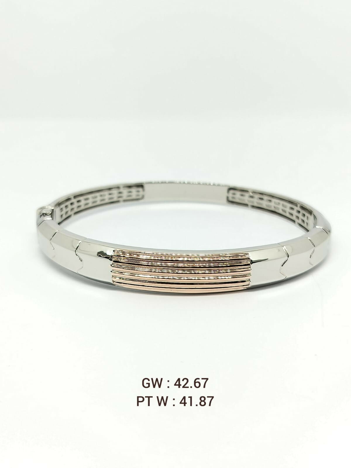 Platinum Gents Bracelet Sarafa Bazar India