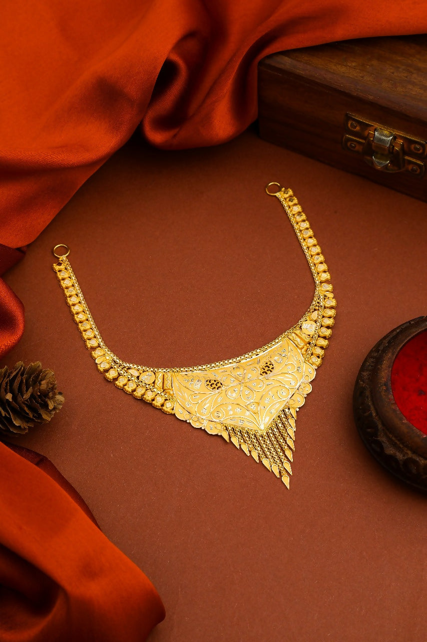 Gold Necklace Sarafa Bazar India