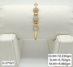 Ovel Bracelet-10.230gm-2719/1 Sarafa Bazar India