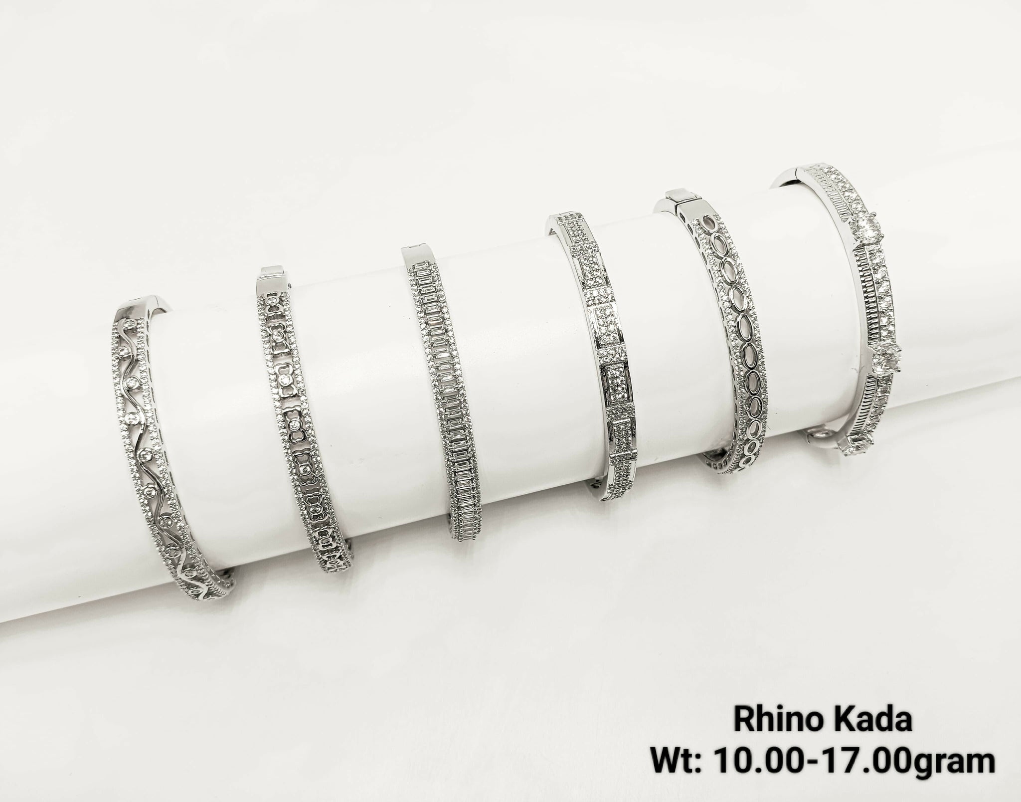 925 Silver Rhino Kada Sarafa Bazar India