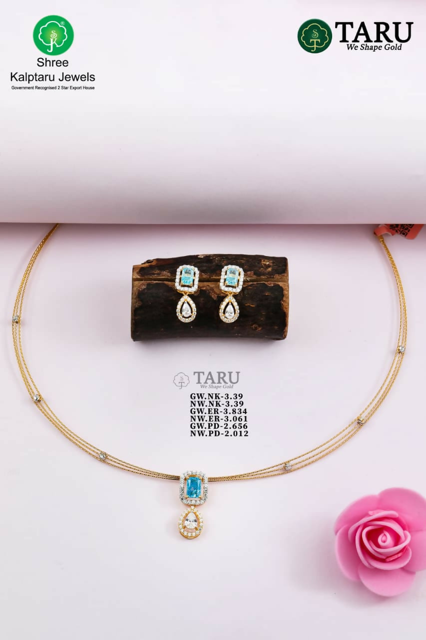 18kt Yellow Gold Omega Chain Necklace Sarafa Bazar India