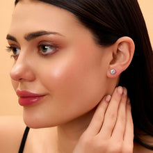 Four Prong Stud Diamond Earrings Sarafa Bazar India