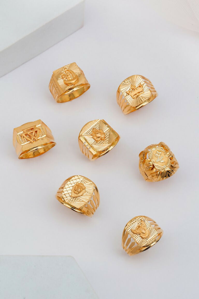 Gold Gents Rings Sarafa Bazar India