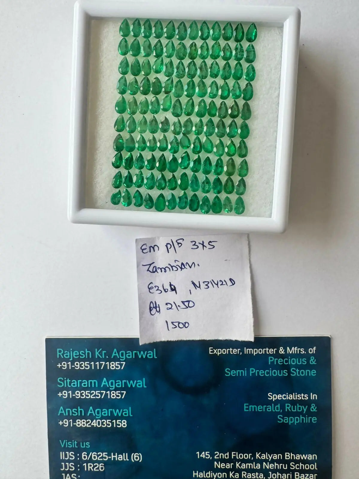 Natural Emerald Cut Stone Zambian Sarafa Bazar India