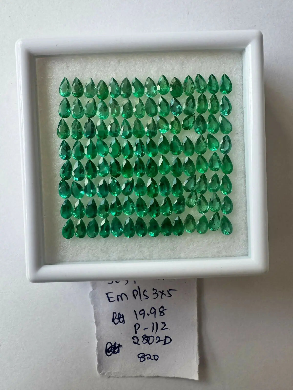 Natural Emerald Cut Stone Zambian Sarafa Bazar India