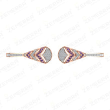 New Arrival 14K Gold Diamond Open Cuff Bracelets For Women Sarafa Bazar India