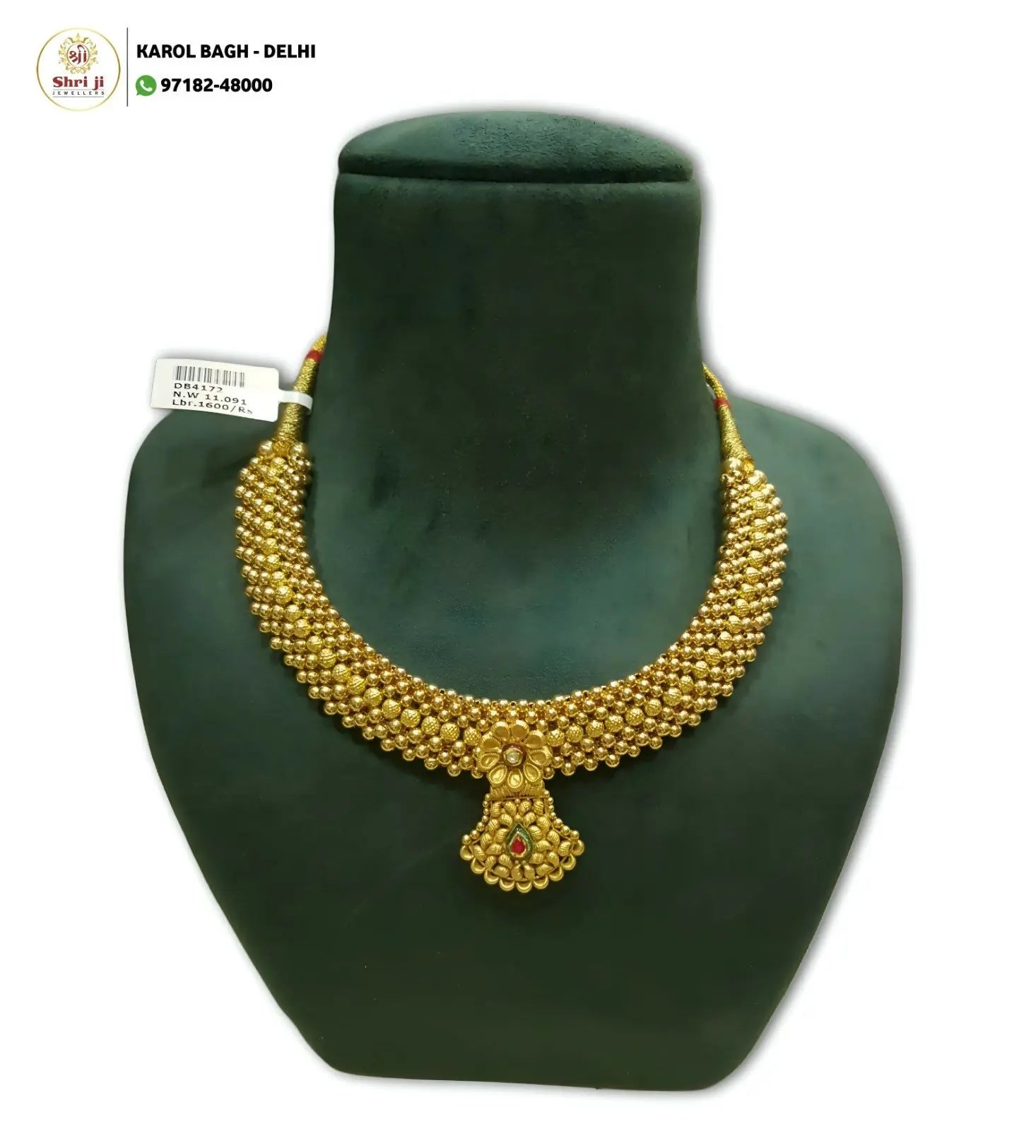 New Double Antique Necklace Sarafa Bazar India