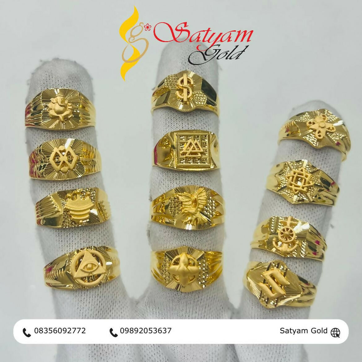 Gold Gents Ring Sarafa Bazar India