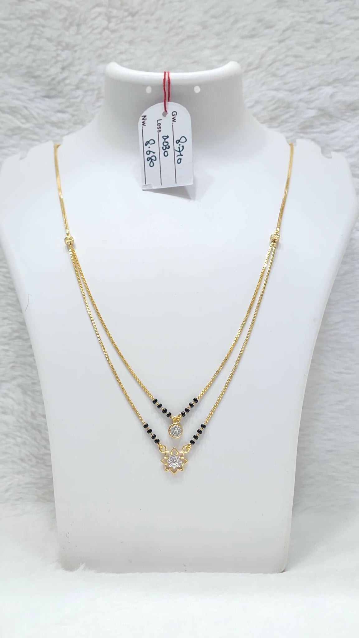 92 CZ Casting Mangalsutra Sarafa Bazar India