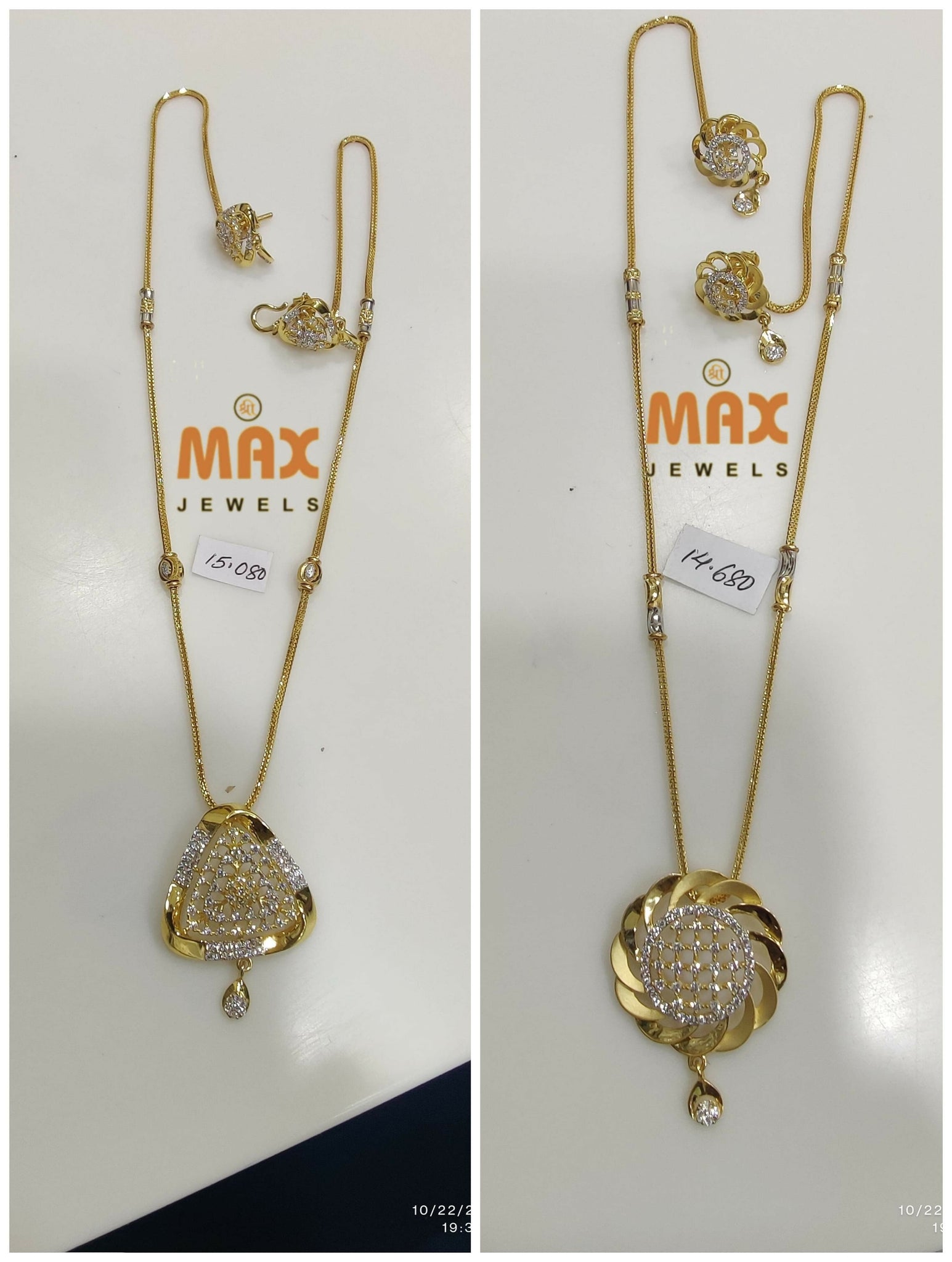 CZ Chain Set Sarafa Bazar India