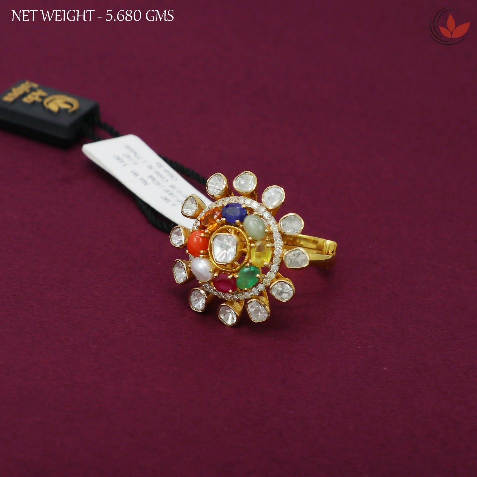 Diamond Polki Ladies Ring Sarafa Bazar India