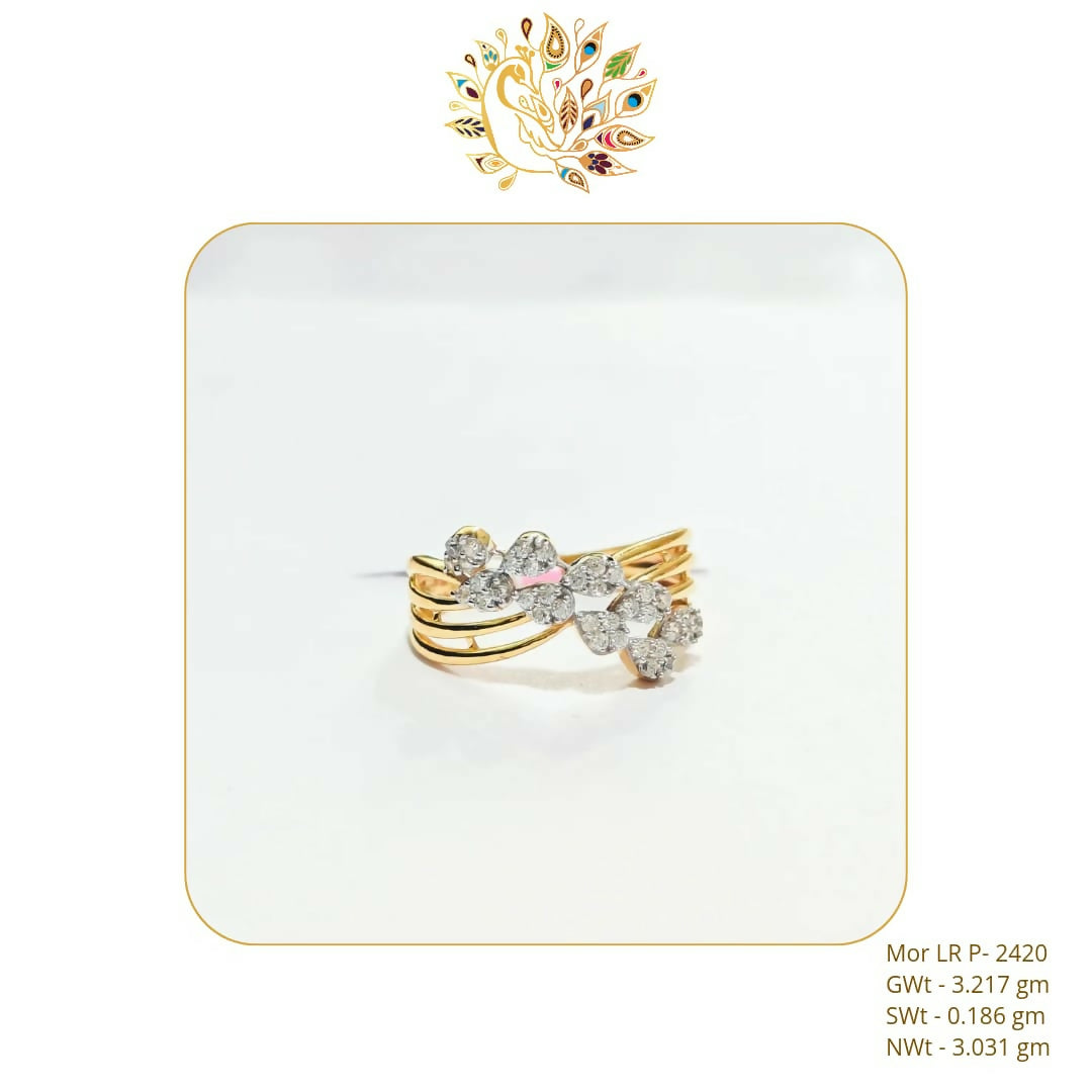 22kt Mor CZ Stoneless Ladies Ring 12