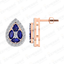 Dizzling Diamond Pendant in 14KT Gold with lab grown diamond Sarafa Bazar India