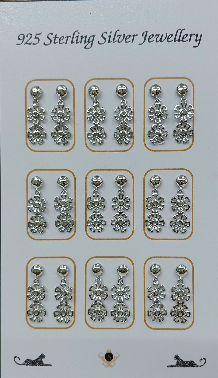 925 Silver Earrings Sarafa Bazar India