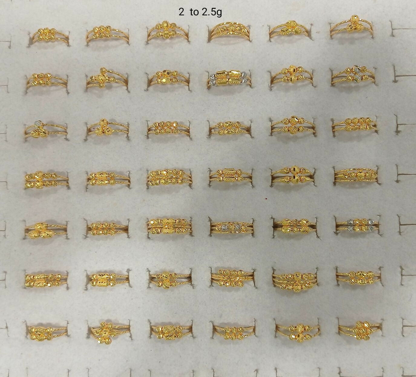 Gold Ladies Rings Sarafa Bazar India