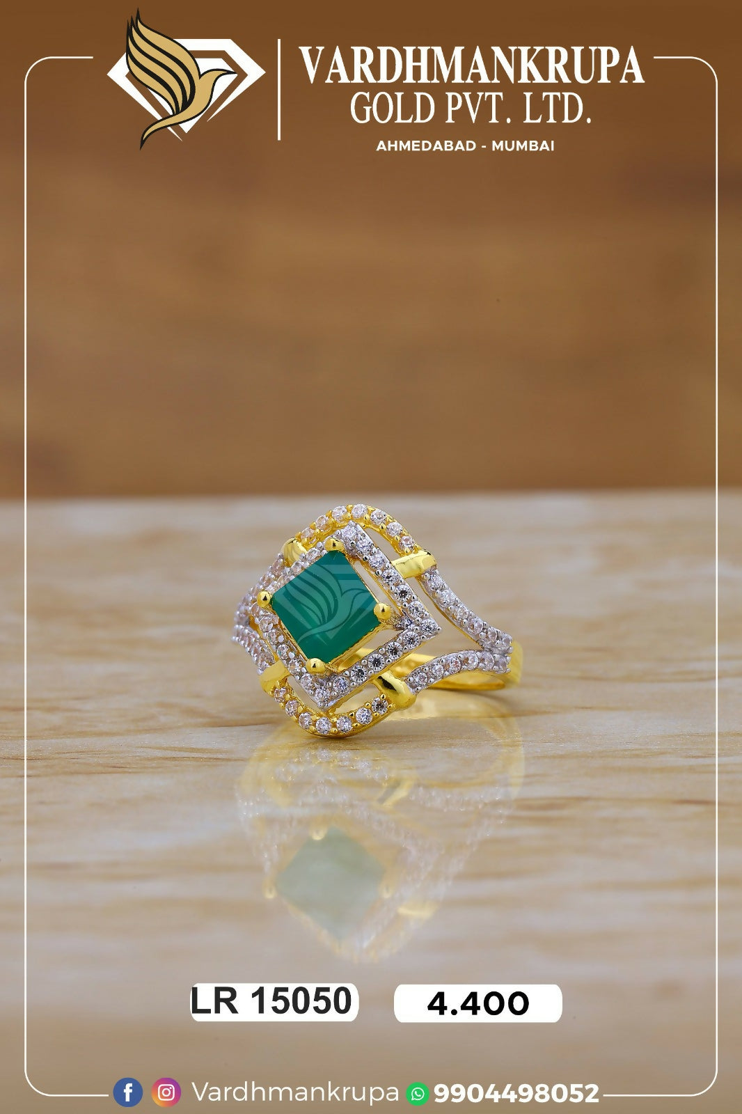 CZ Ladies Ring Sarafa Bazar India