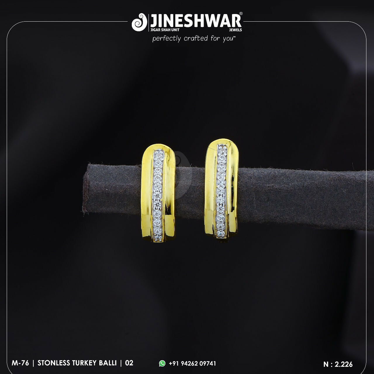 18kt Stonless Turkey Bali Sarafa Bazar India