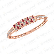 14K Rose Gold & Nutural Diamond Bracelets Fine Jewelry Sarafa Bazar India