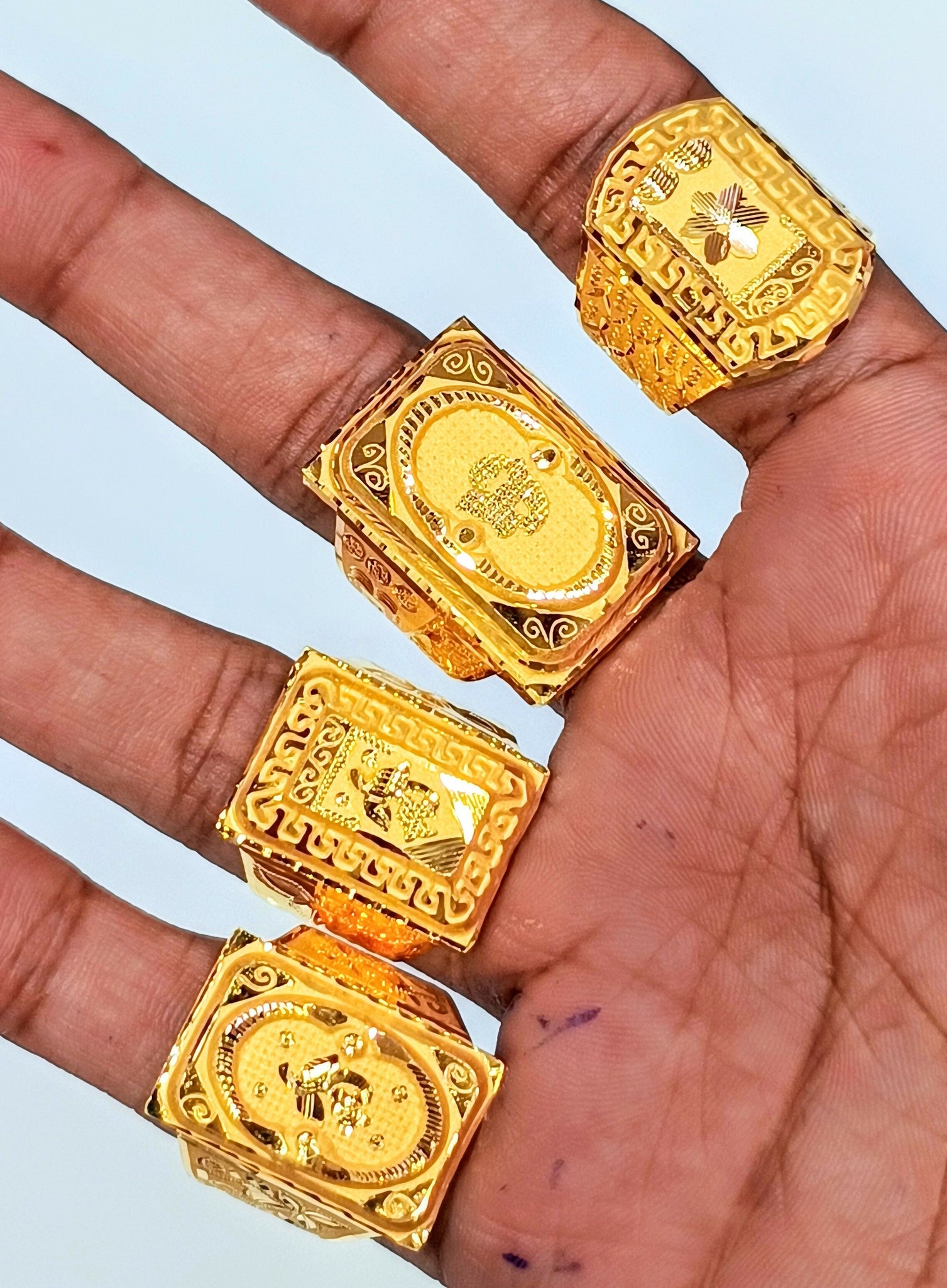 Gold Gents Rings Sarafa Bazar India