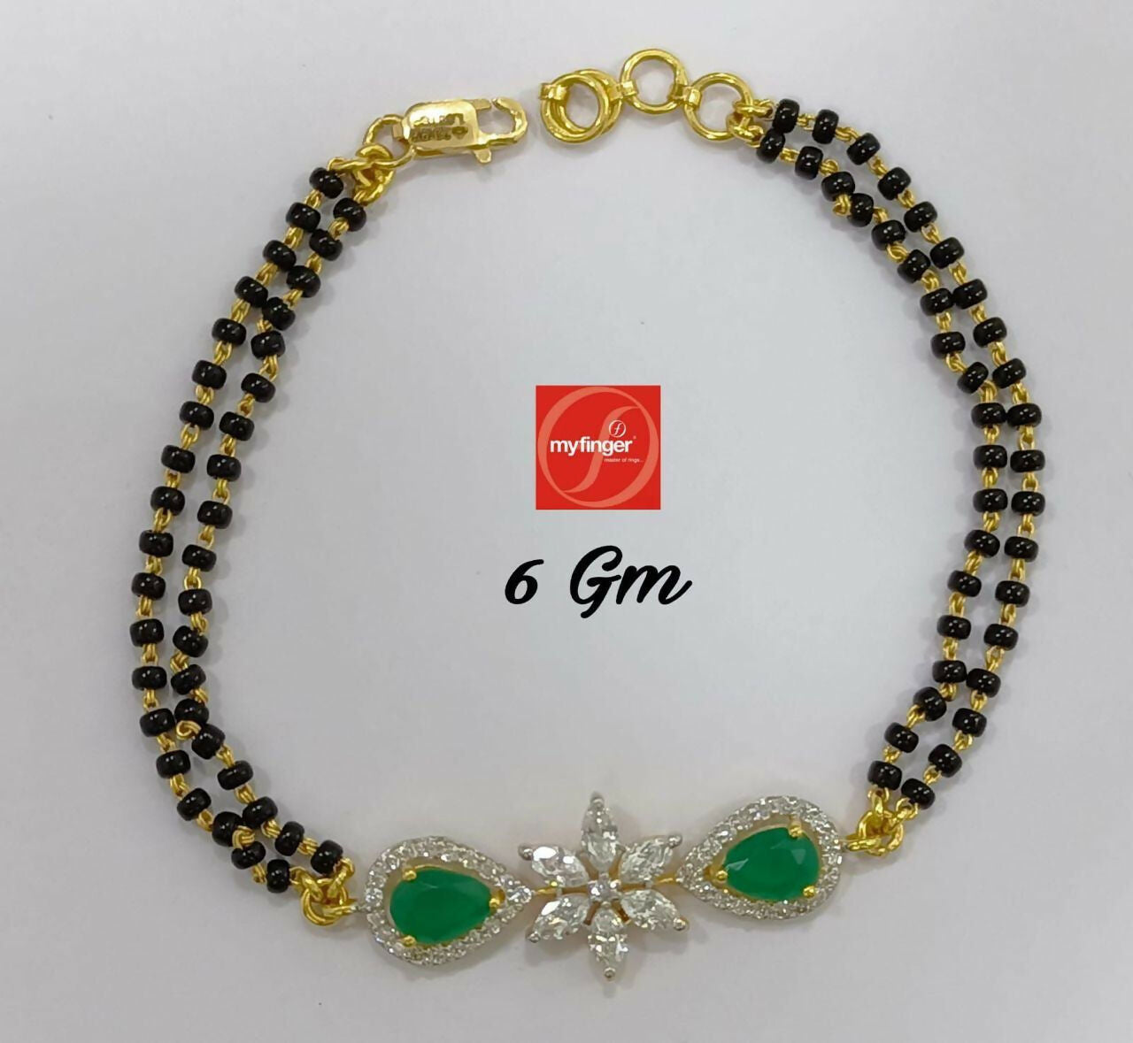 Ladies CZ Mangalsutra Bracelet Sarafa Bazar India