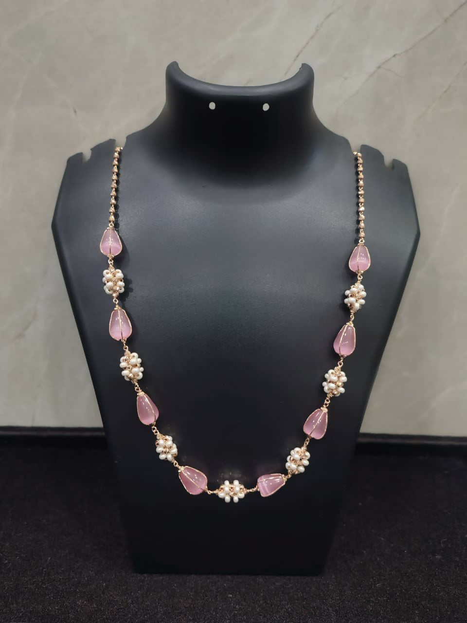 18kt Beads Mala Sarafa Bazar India