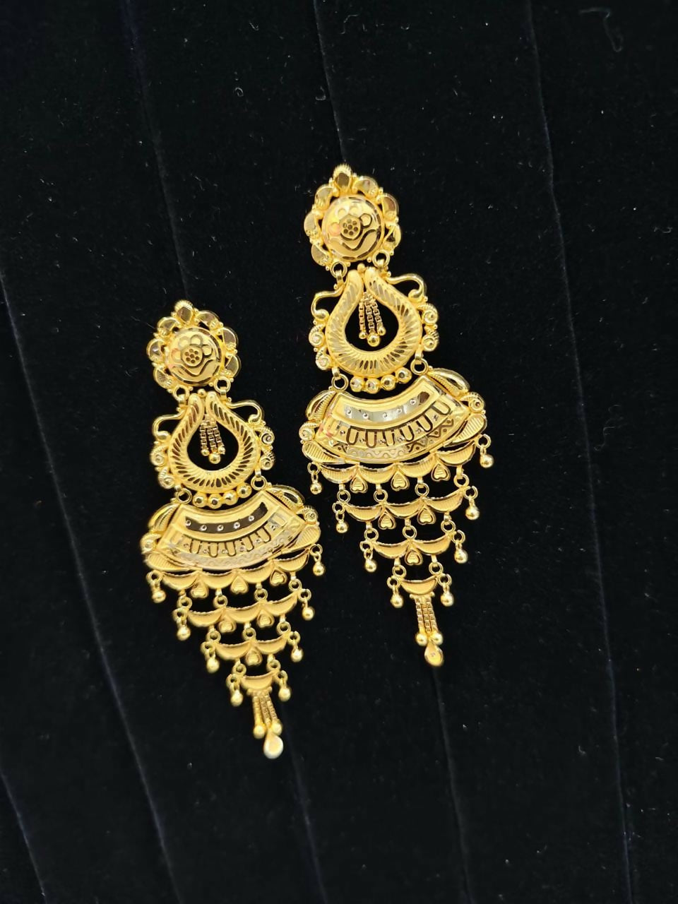 Gold Earrings Sarafa Bazar India