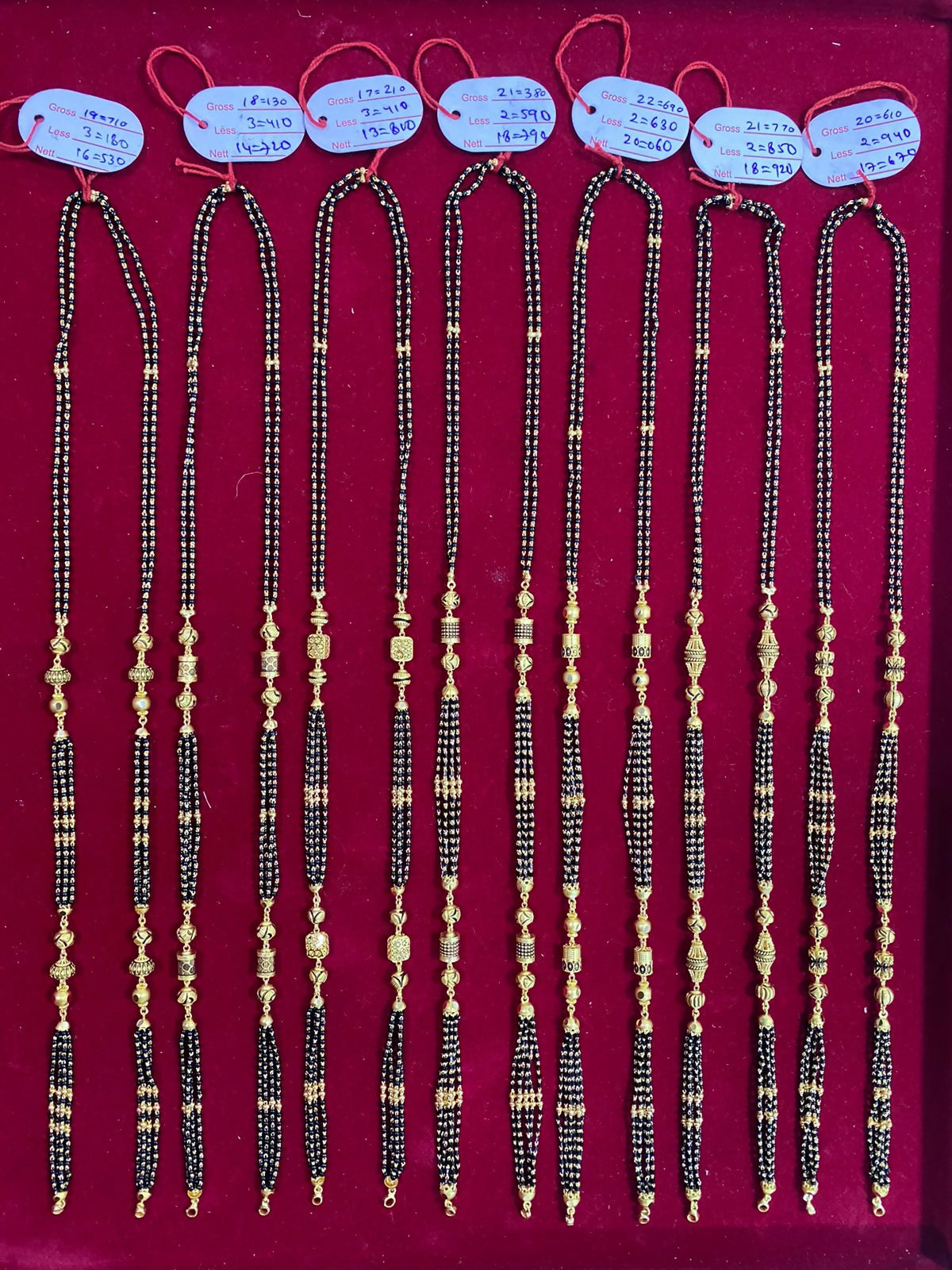 Antique Mangalsutra Chains Sarafa Bazar India